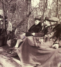 Old Army Athletes spectators at the Cogswell court, 1933.