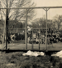 Cliff Sutter and Sidney Wood (right) beat Addison Wilson and Gordon Sanford.
