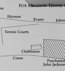 FMTC property, 1927, showing land purchased from Emily Butler in 1923 and parcel sold to John Jackson in 1926