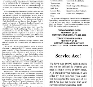 Platform Tennis News, Winter 1995