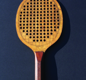 The more oval version of the original paddle with holes added but no protective rim.