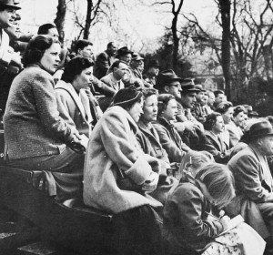 A typical gallery at Fox Meadow during this time. Photograph is from 1959.