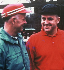 Bill Pardoe (right) and long-time partner, George Harrison