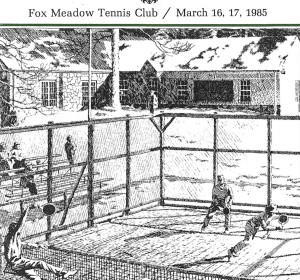 Fifty-First National Men's Platform Tennis Championships. Fox Meadow Tennis Club, March 16 & 17, 1985