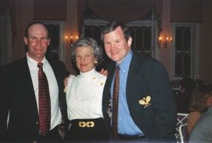 Rich Maier, Buffy Briggs, and Steve Baird at the induction ceremony