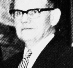 William F. Koegel, 1983. Photograph was taken at the celebration of Fox Meadow Tennis Club's centennial