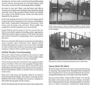 Platform Tennis News, Mid-Winter 1993