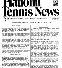 Jim McCready reported on the Presidents Cup and the Cleveland Nationals in the April edition of Platform Tennis News.
