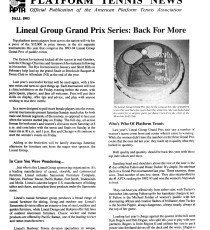 Platform Tennis News carried the good news