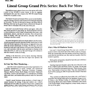 Platform Tennis News carried the good news