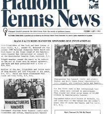 Platform Tennis News Feb 1981