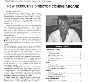 Platform Tennis News welcomes Carolyn Tierney