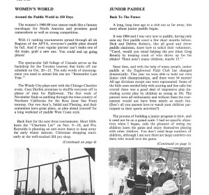 Fall 1988 edition of Platform Tennis News