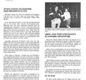 Platform Tennis News covered the innovations