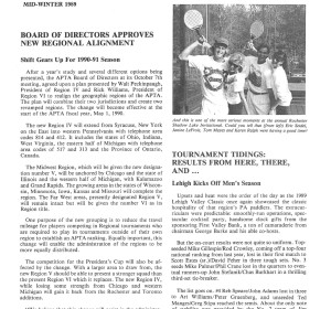 Platform Tennis News covers regional alignment