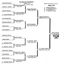 Tournament drawsheet and results